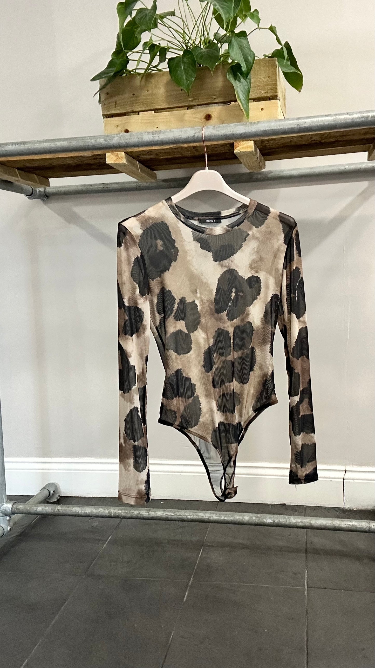 ANKER LEOPARD BODYSUIT BROWN *New