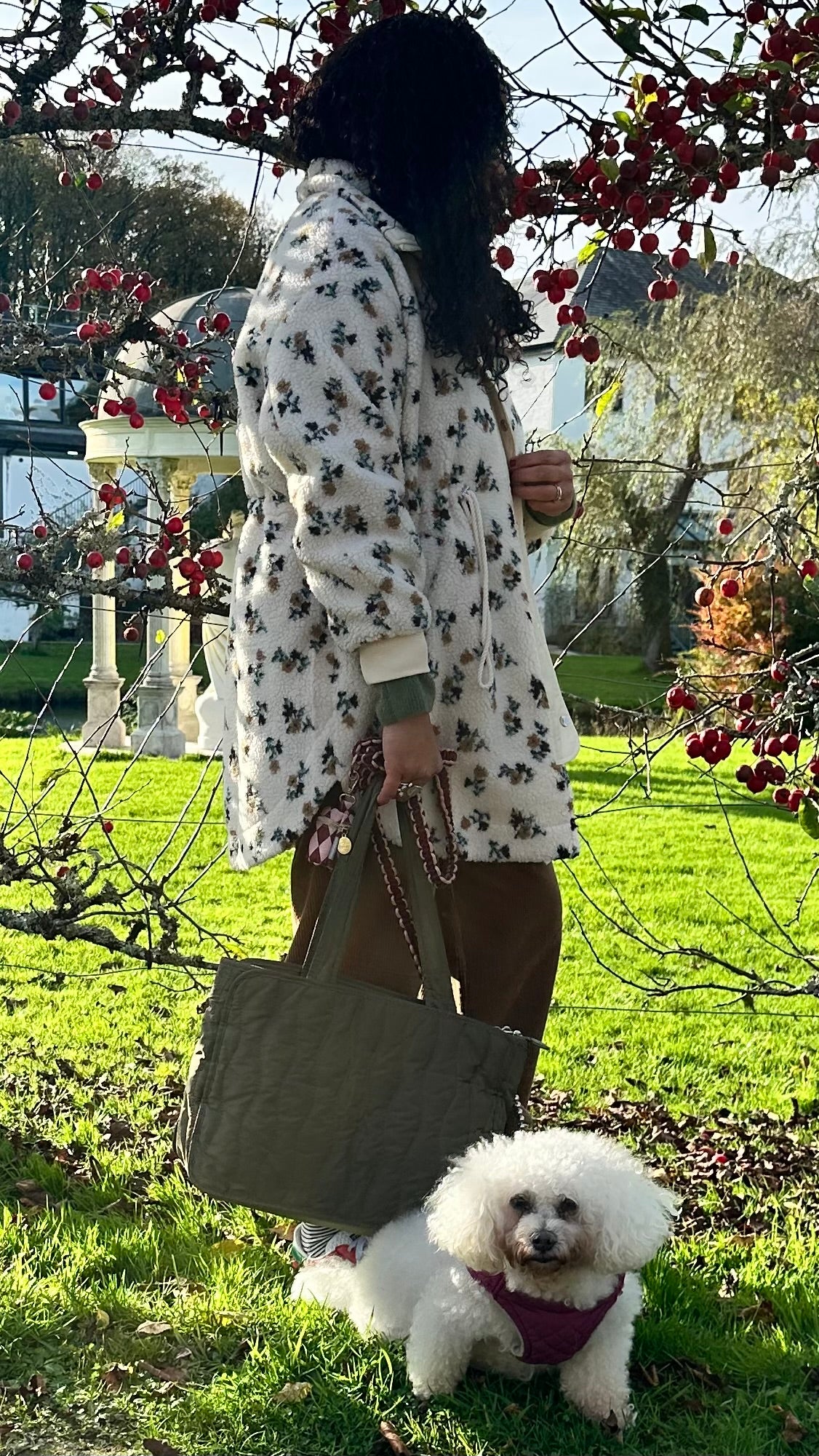 KENDAL TEDDY PARKA FLORAL & CREAM *New