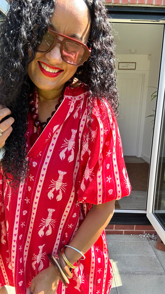 SUNSET LOBSTER TUNIC DRESS *New