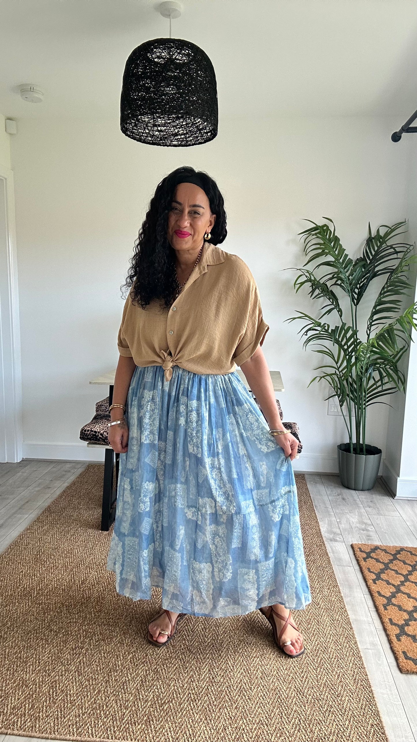 SALE ADELE VINTAGE INSPIRED DETAIL SKIRT