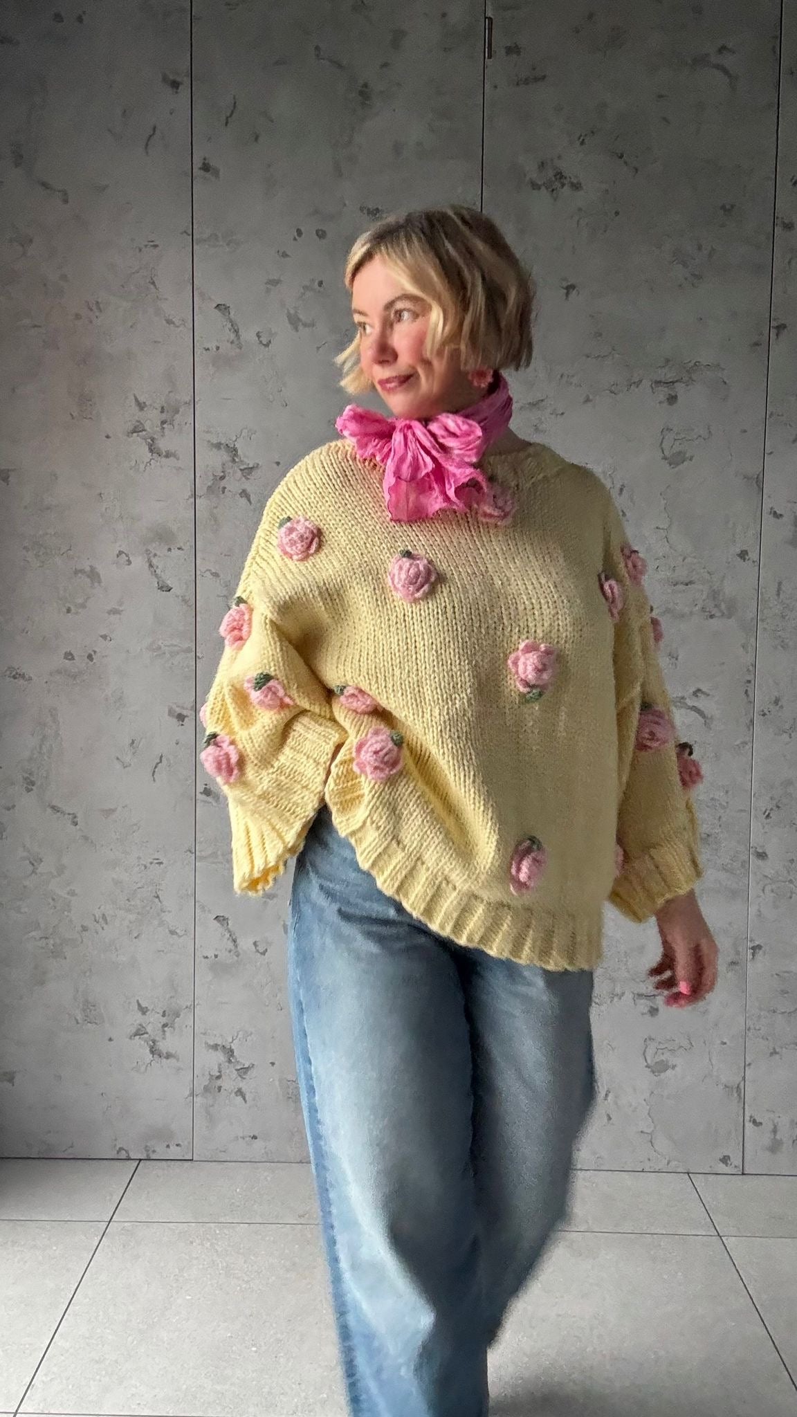 SORBET HANDMADE KNIT YELLOW *New