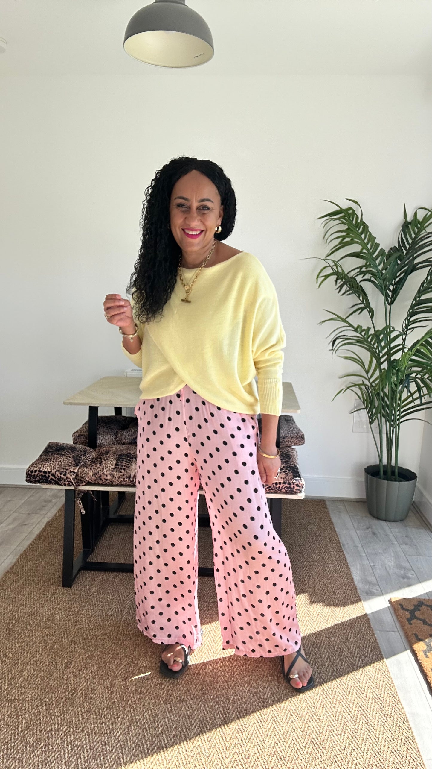 MABLE FRONT CROSS WRAP JUMPER LEMON YELLOW *New