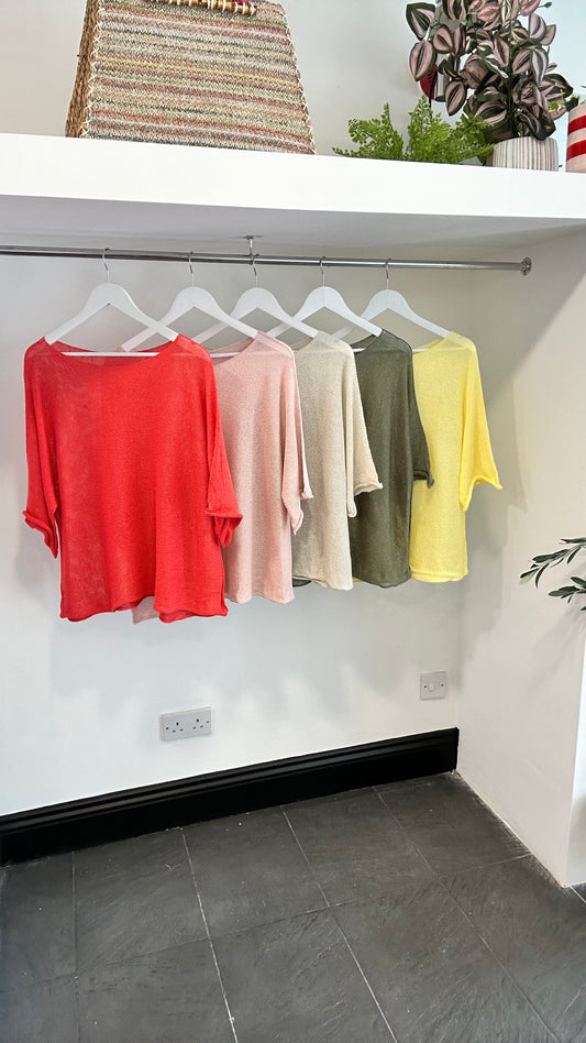 FINLEY FINE KNIT CORAL *New