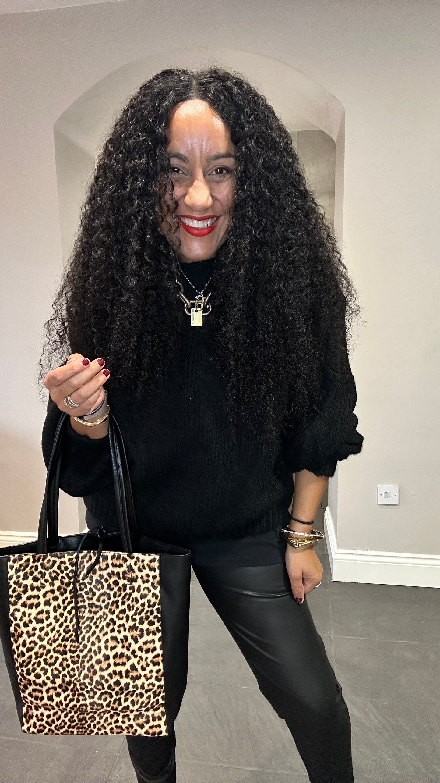 LESLIE LEOPARD TWO IN ONE BAG *New