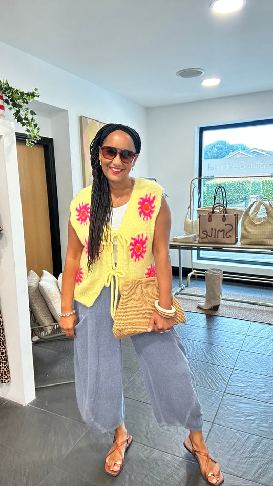SALE SUNBURST GILET SUNNY LEMON YELLOW