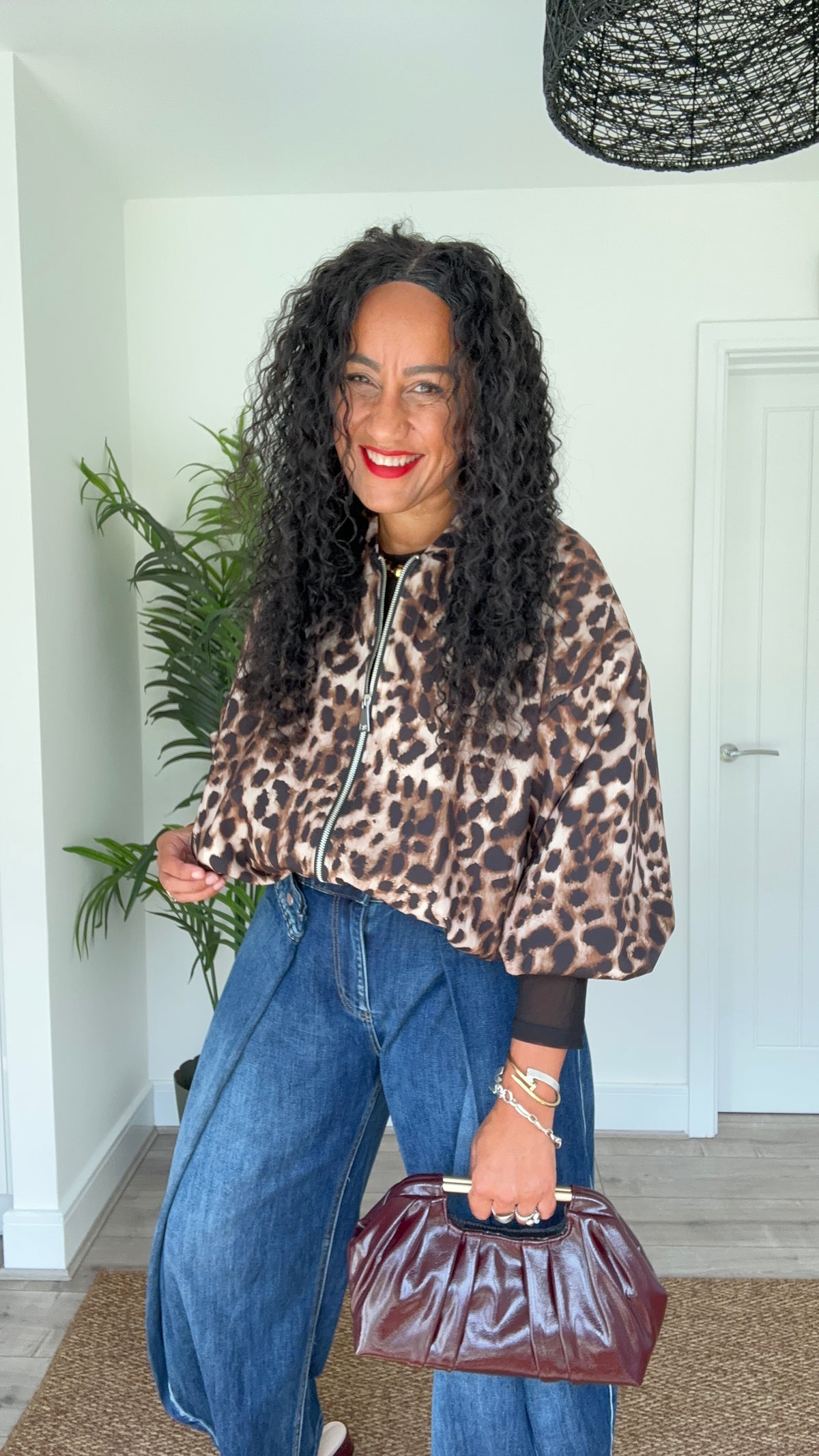 LEOPARD BOMBER JACKET *New