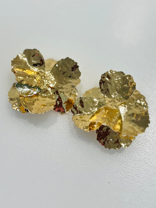 BLOOM EARRINGS GOLD *New