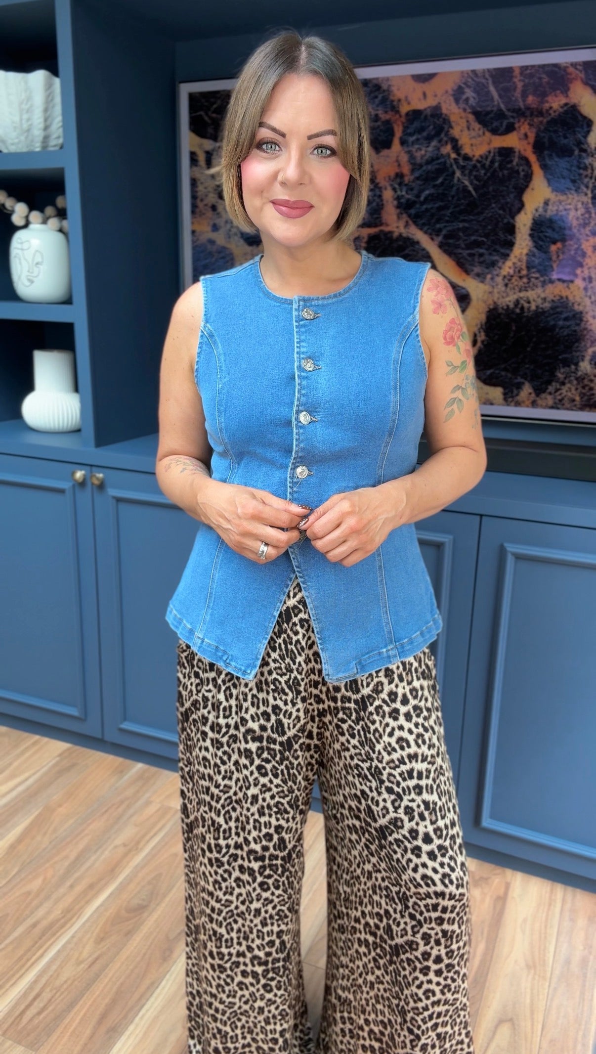LAULIA SOFT DENIM WAISTCOAT *NEW