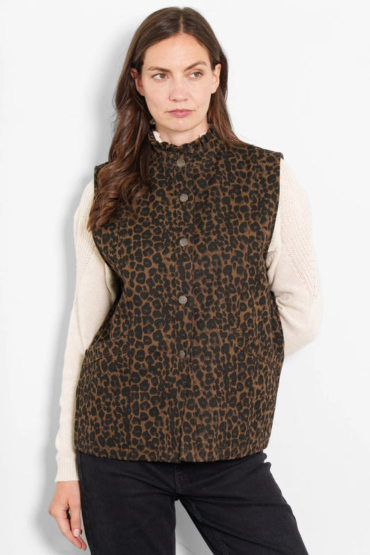 SARTA LEOPARD GILET *New