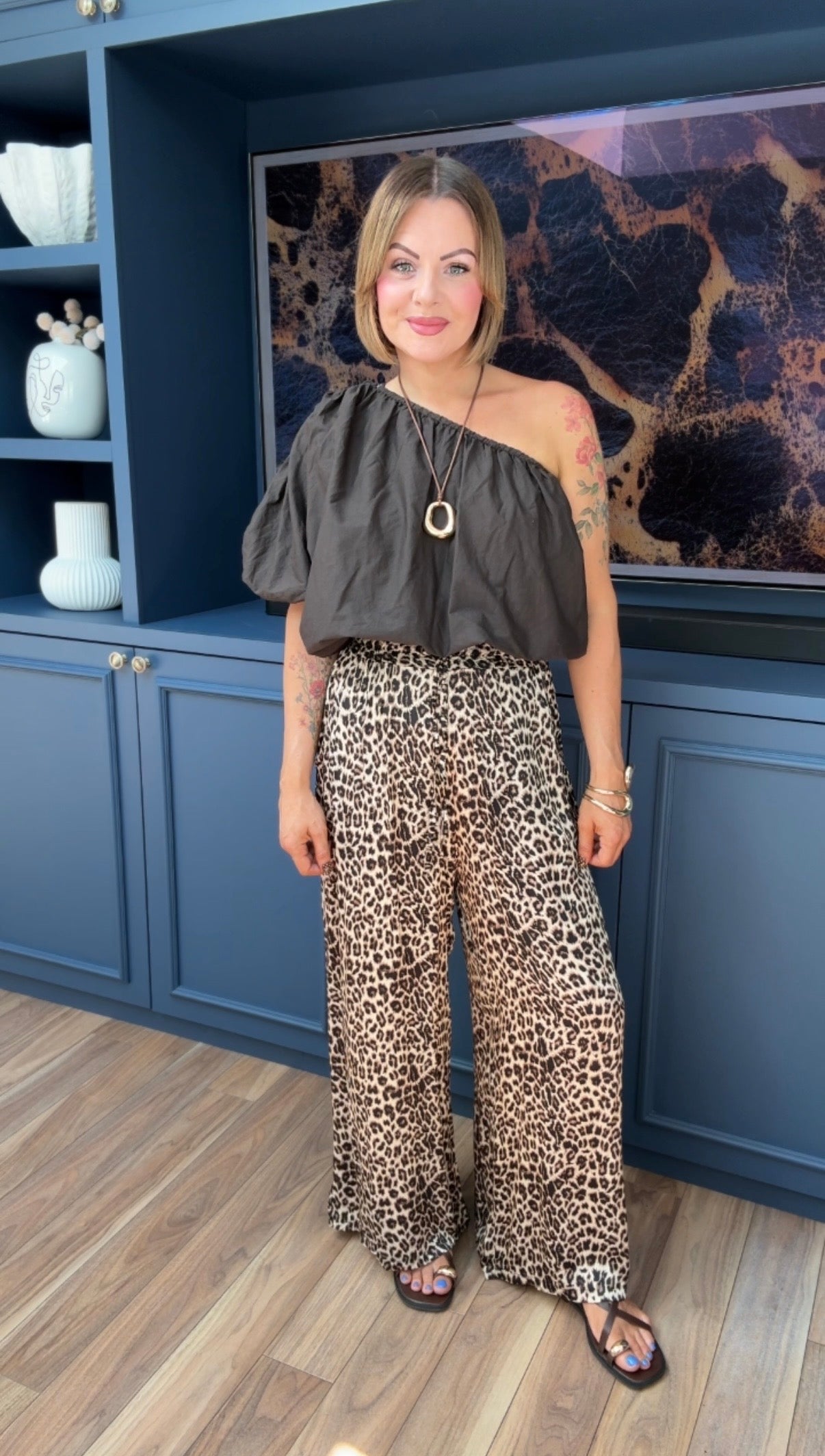 ALICE LEOPARD PRINT PALAZZO TROUSERS  *New & Trending