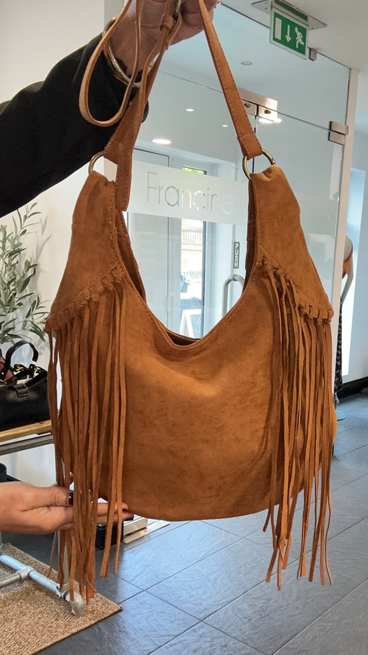 FRINGE COSS BODY BAG TAN *New