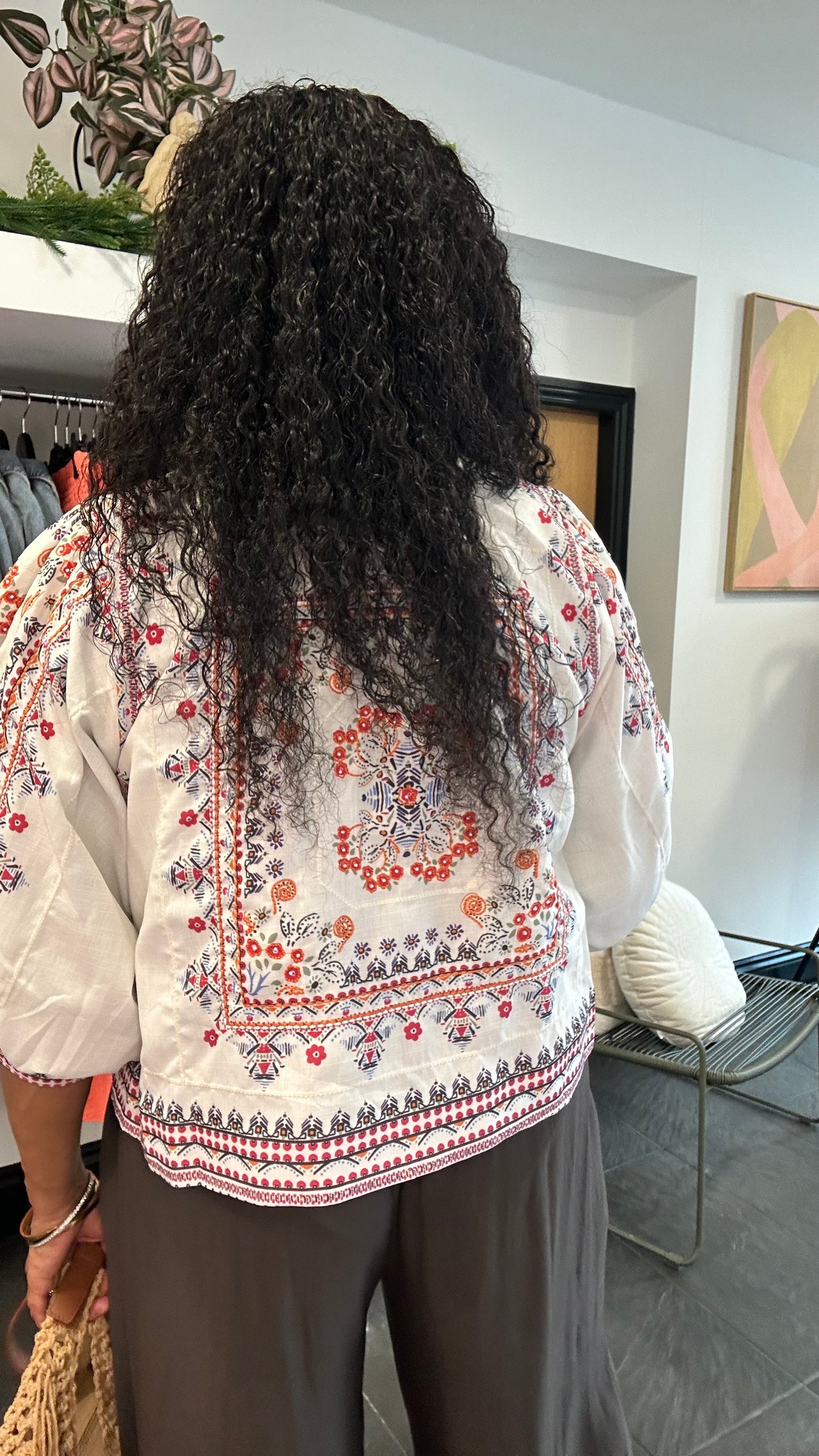 BLOSSOM EMBROIDERED LINED  JACKET *New