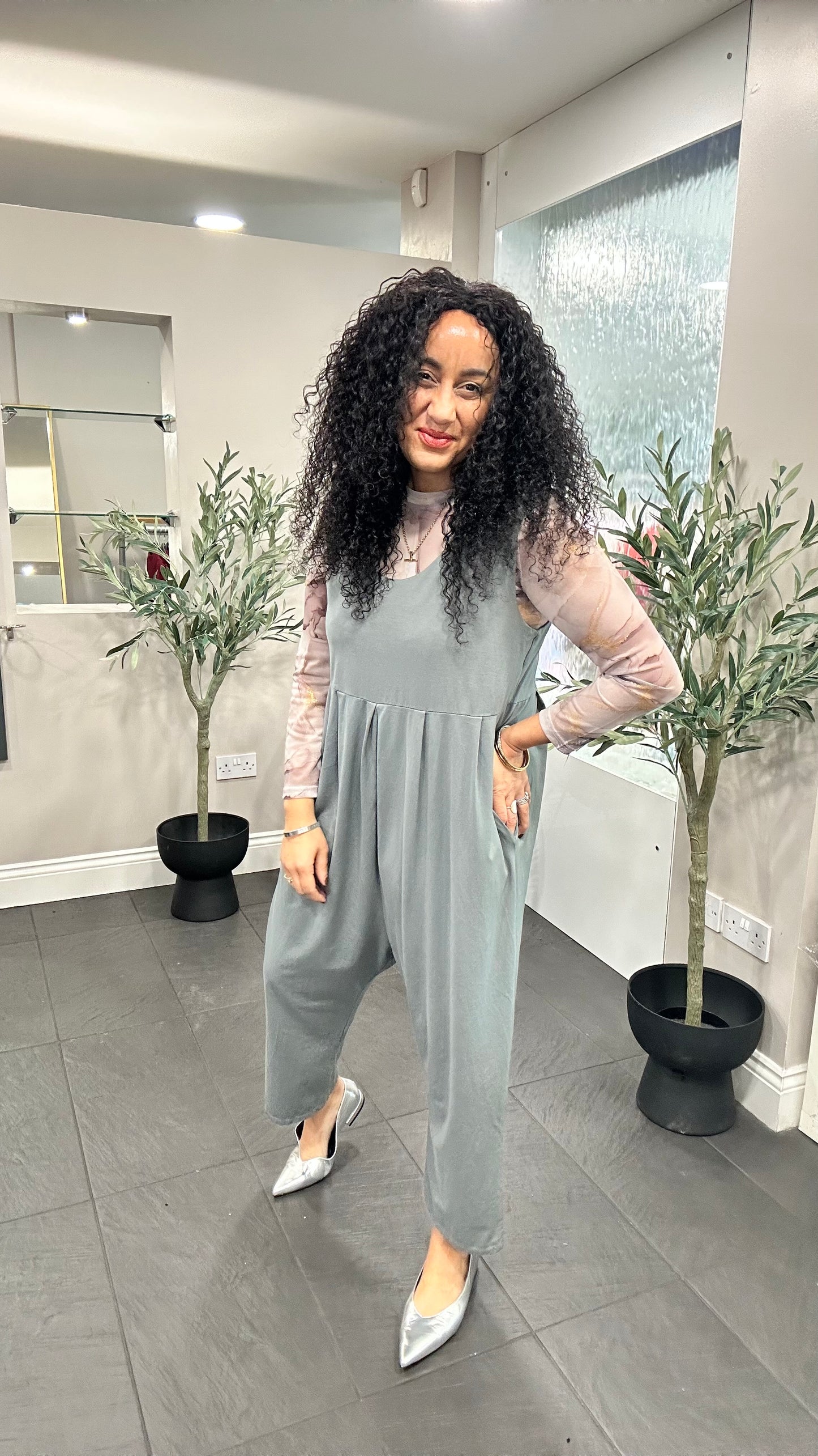 SALE SARAH JUMPSUIT LIGHT GREY