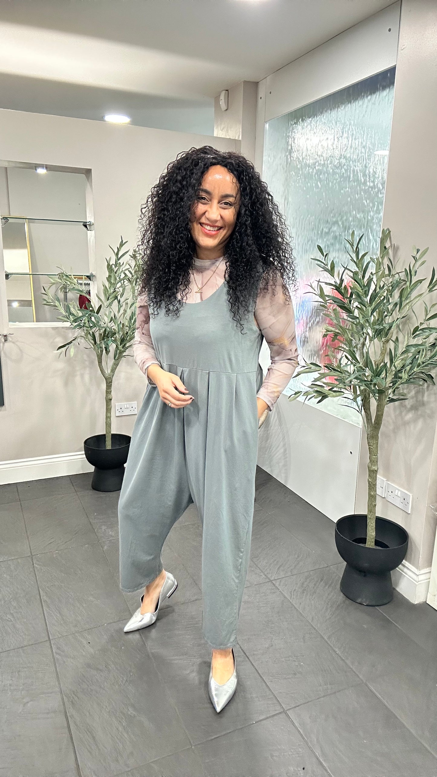 SALE SARAH JUMPSUIT LIGHT GREY