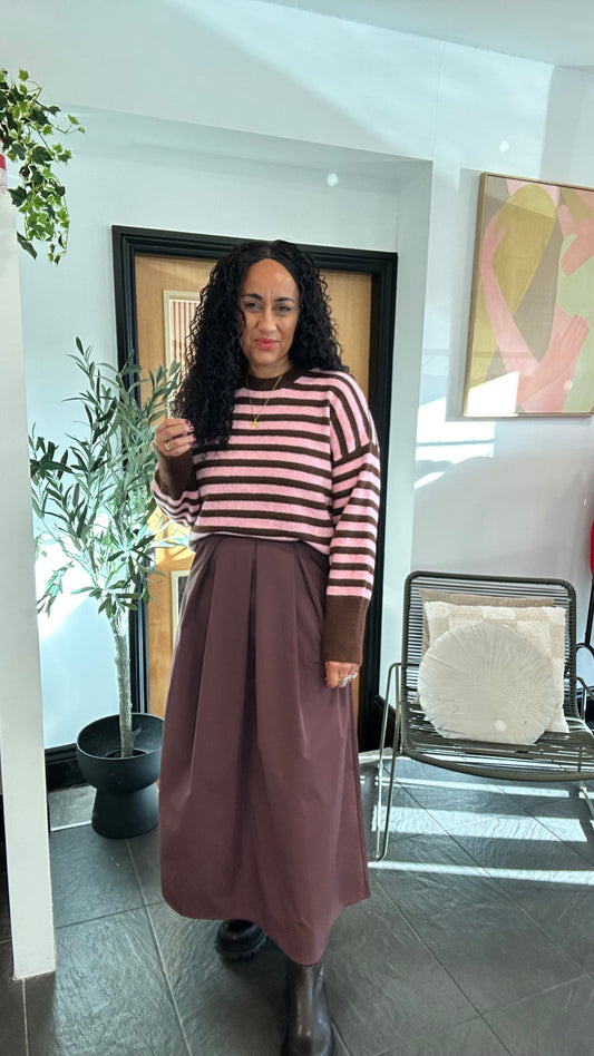 CIRCLE SKIRTS BURGUNDY *New