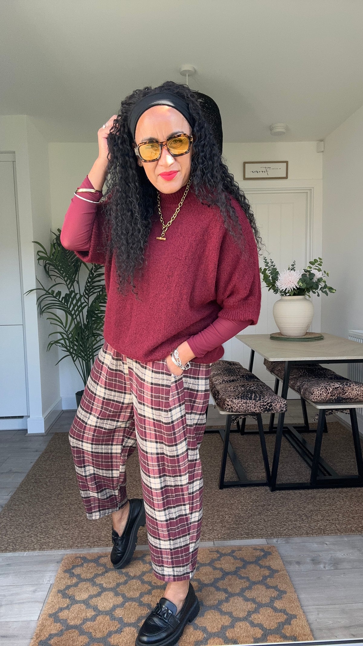 ZETO SOFT KNIT OVERSIZED JUMPER BURGUNDY *New