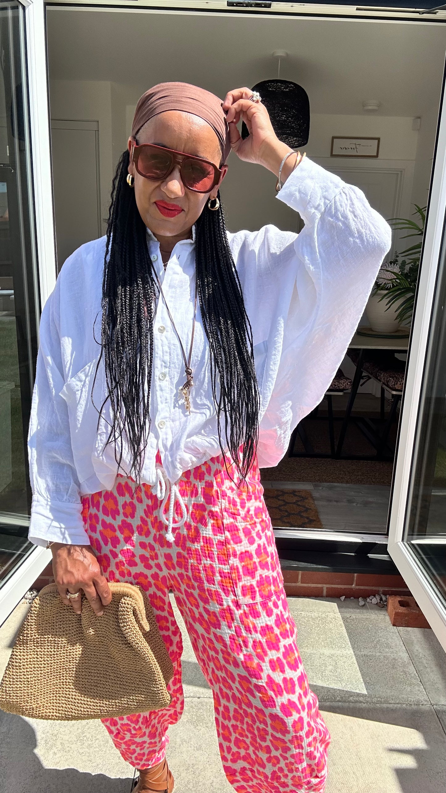 KOFI LINEN OVERSIZED SHIRT WHITE *New