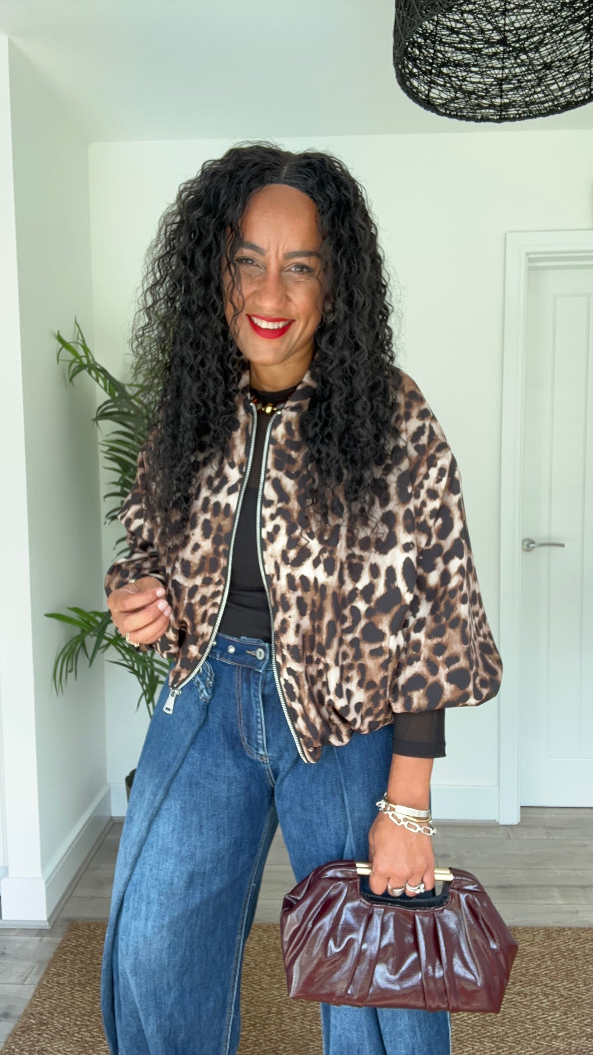 LEOPARD BOMBER JACKET *New