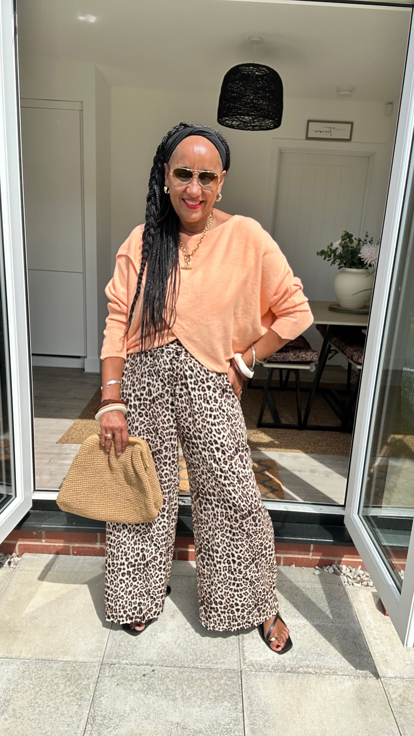 ALICE LEOPARD PRINT PALAZZO TROUSERS  *New & Trending