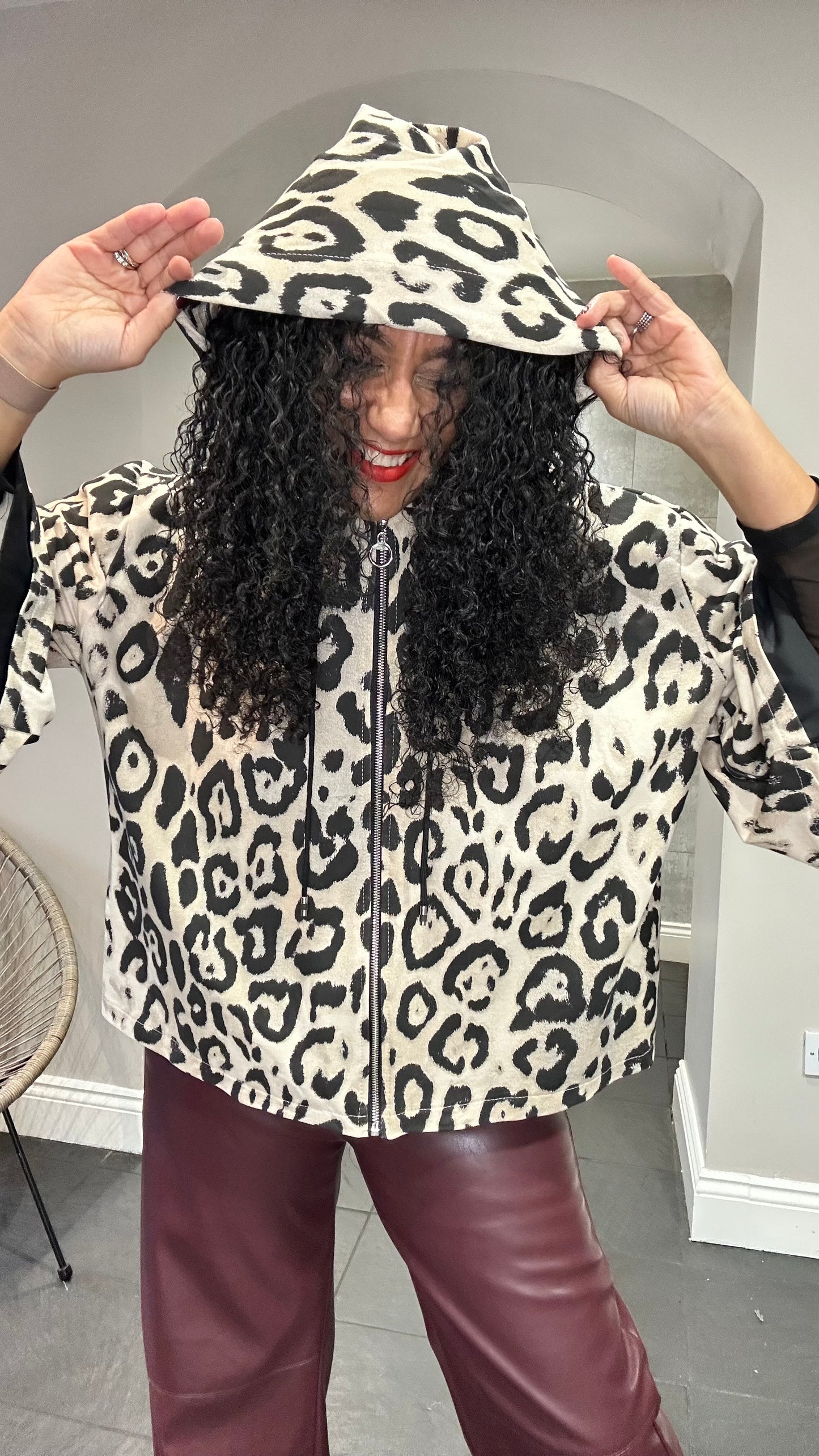 DEBORAH LEOPARD HOODIE *New & Trending