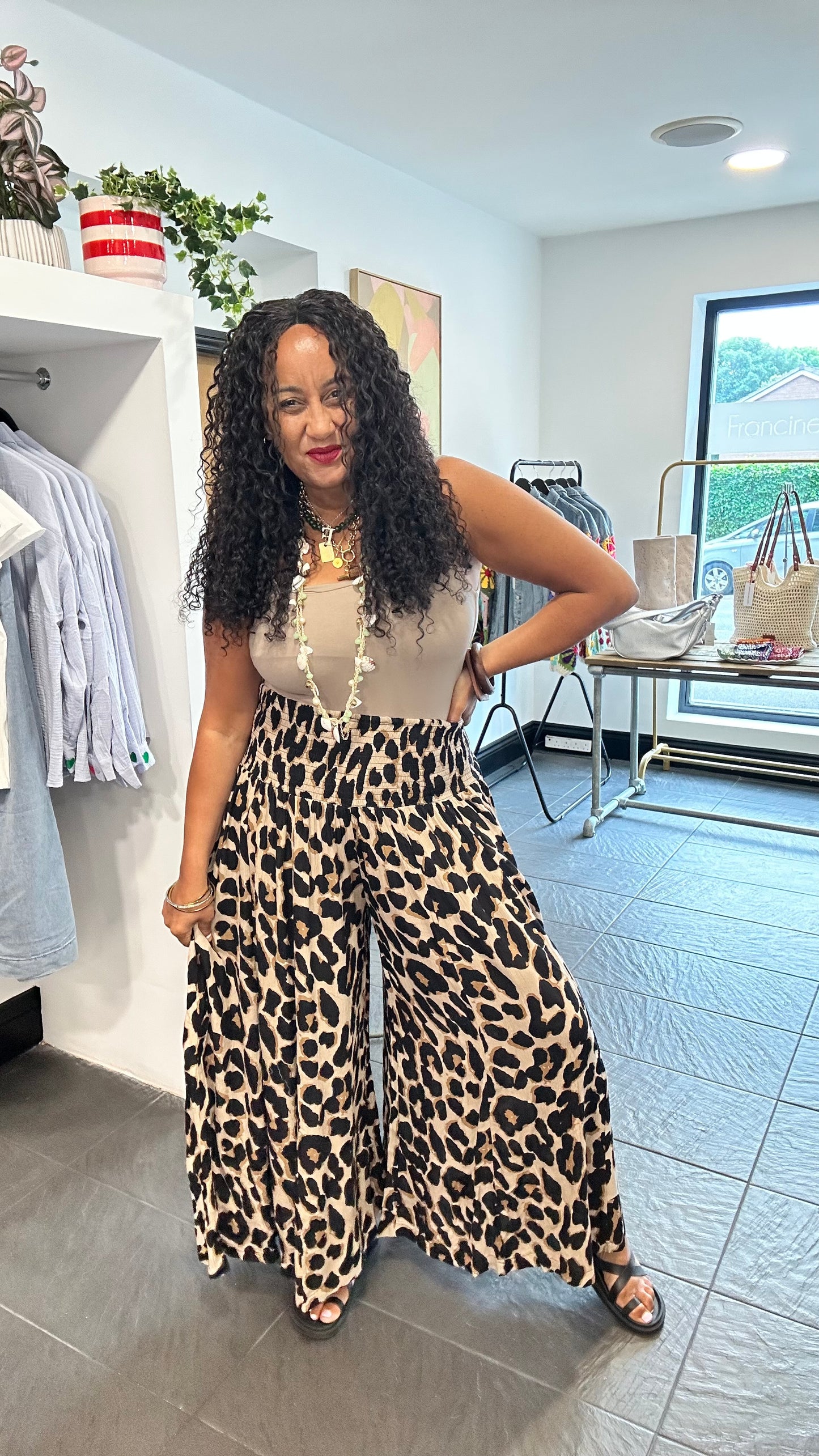 STELLA LEOPARD TROUSERS *New