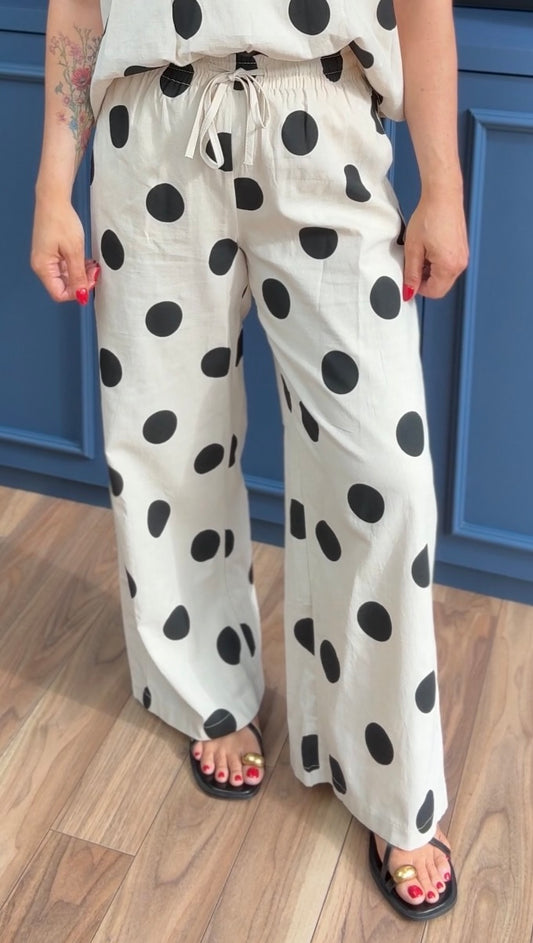POLKA DOT FRILL TROUSERS *New