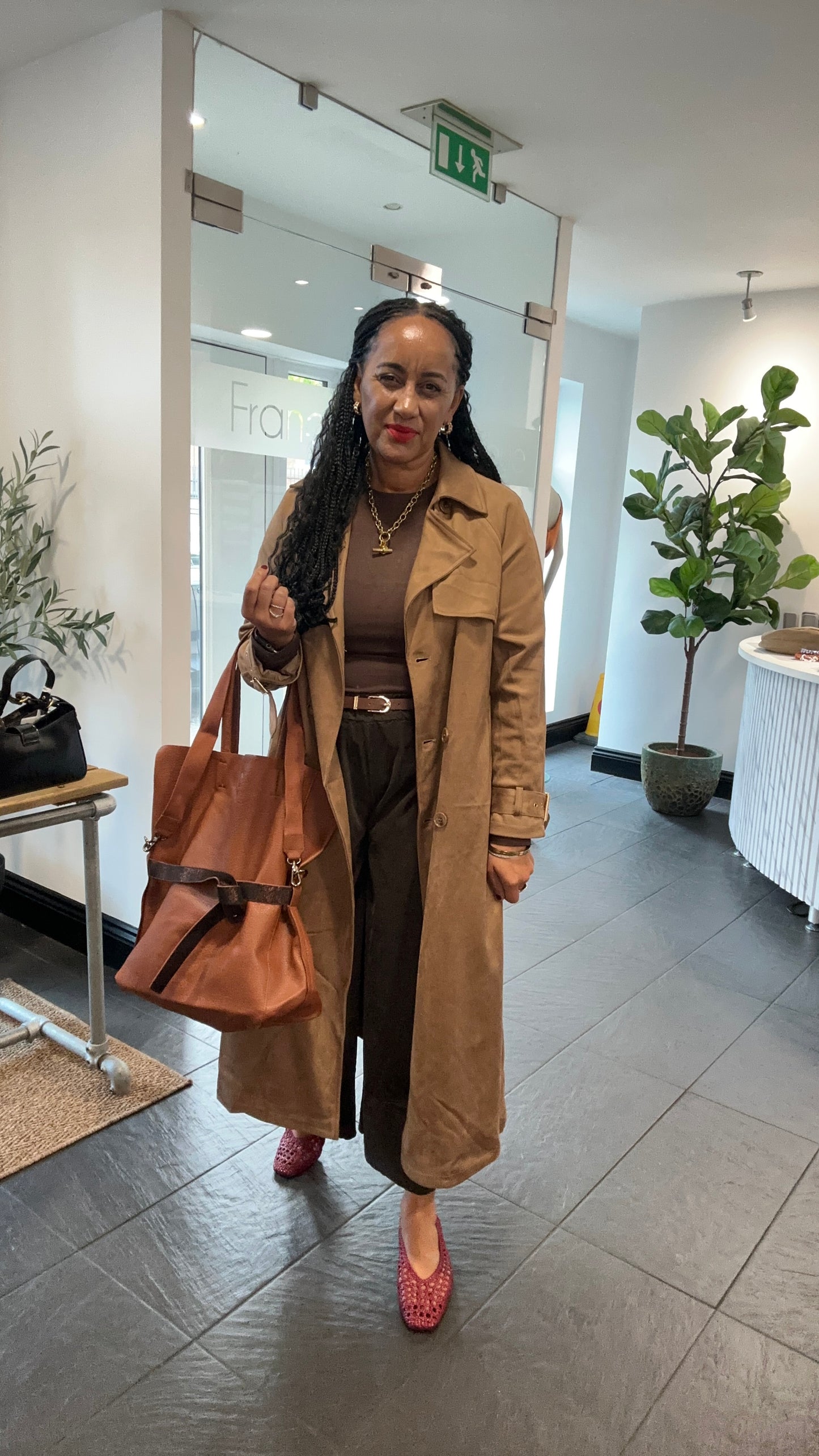 CHESHIRE SUEDE TRENCH  / MAC TAN *New