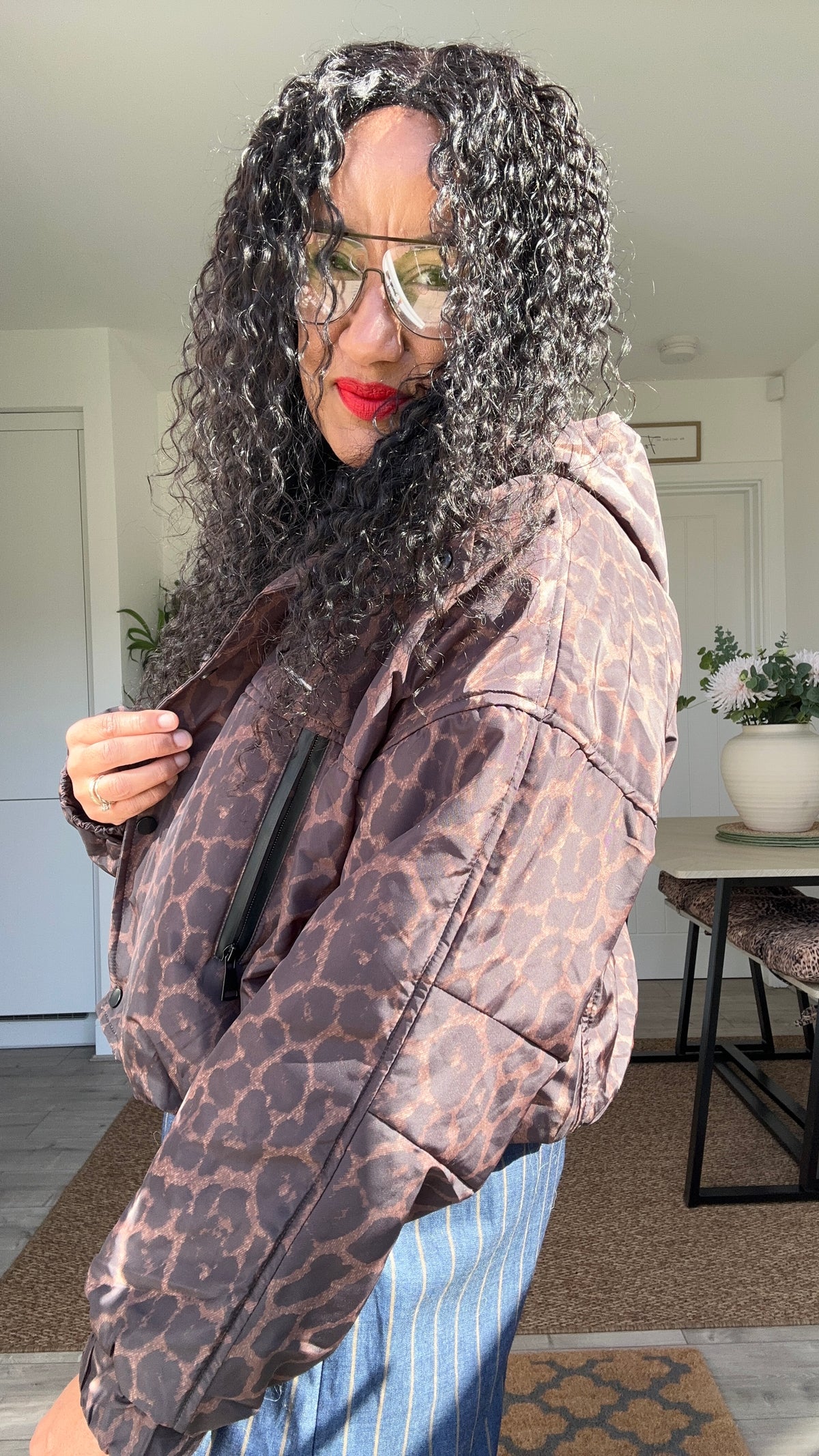 DROPE LEOPARD BOMBER JACKET *New