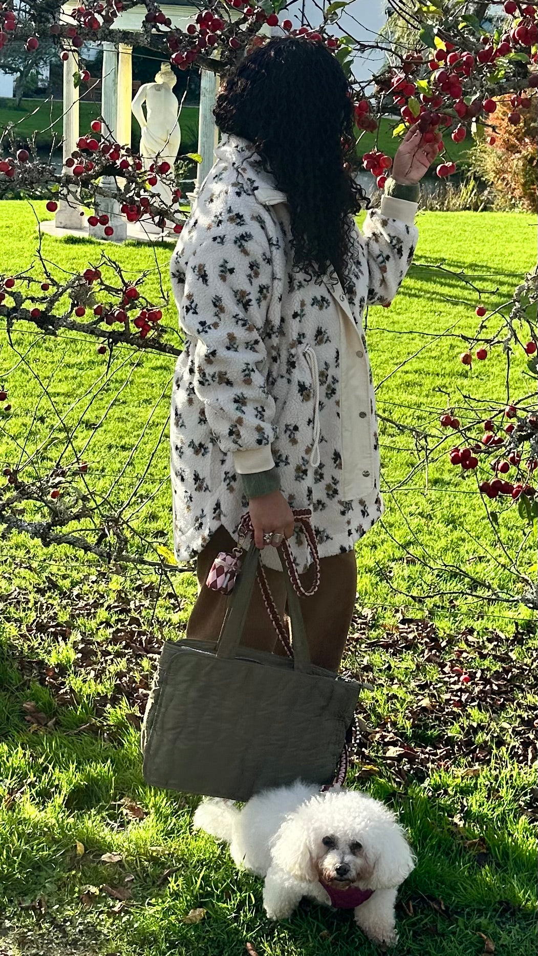 KENDAL TEDDY PARKA FLORAL & CREAM *New