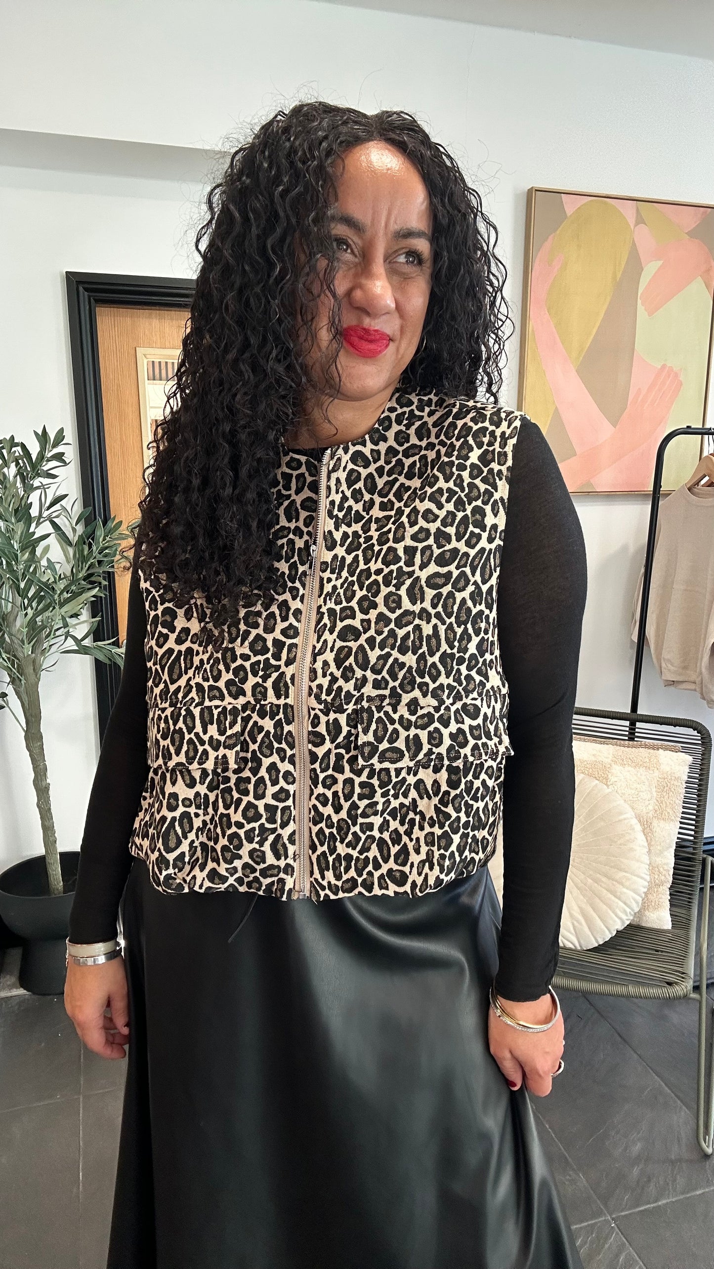 ICONE LEOPARD PARACHUTE GILET / WAISTCOAT *New & Trending