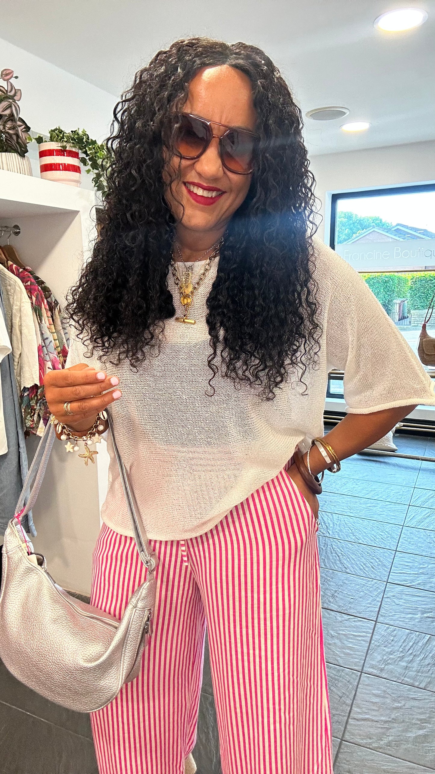 FINLEY FINE KNIT SUMMER WHITE *New
