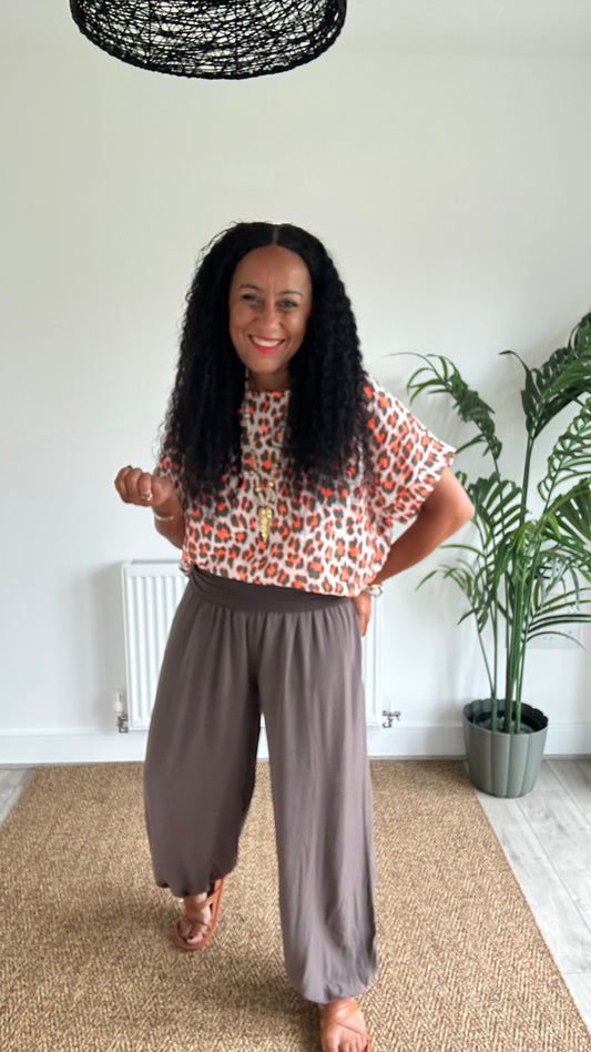 FRUITELLA GENE TROUSERS BROWN *New
