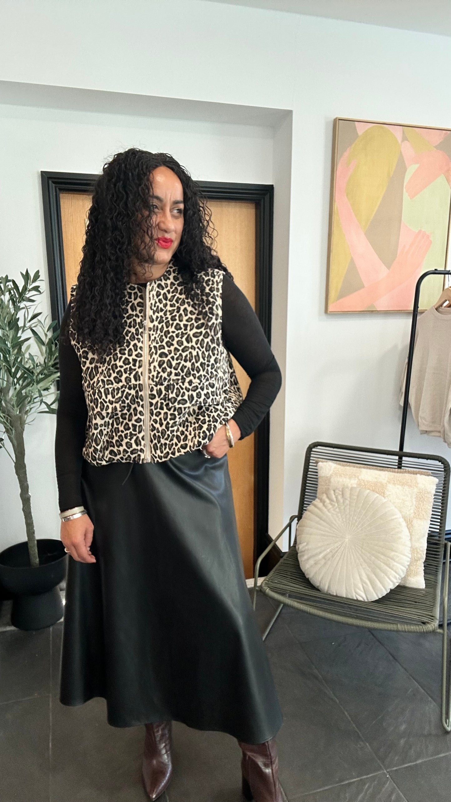 ICONE LEOPARD PARACHUTE GILET / WAISTCOAT *New & Trending