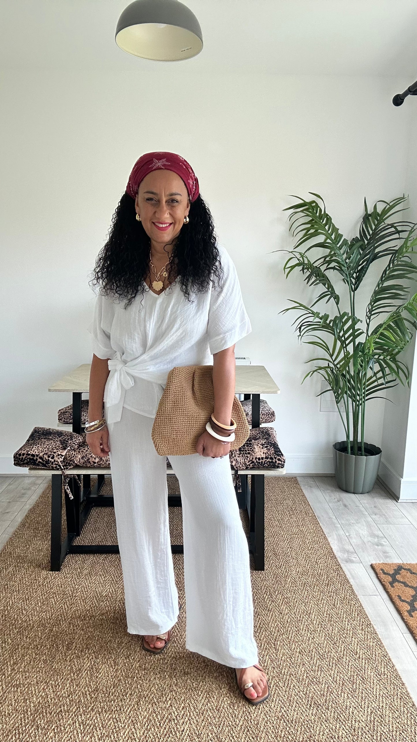 SAHARA RELAXED TROUSERS WHITE *New