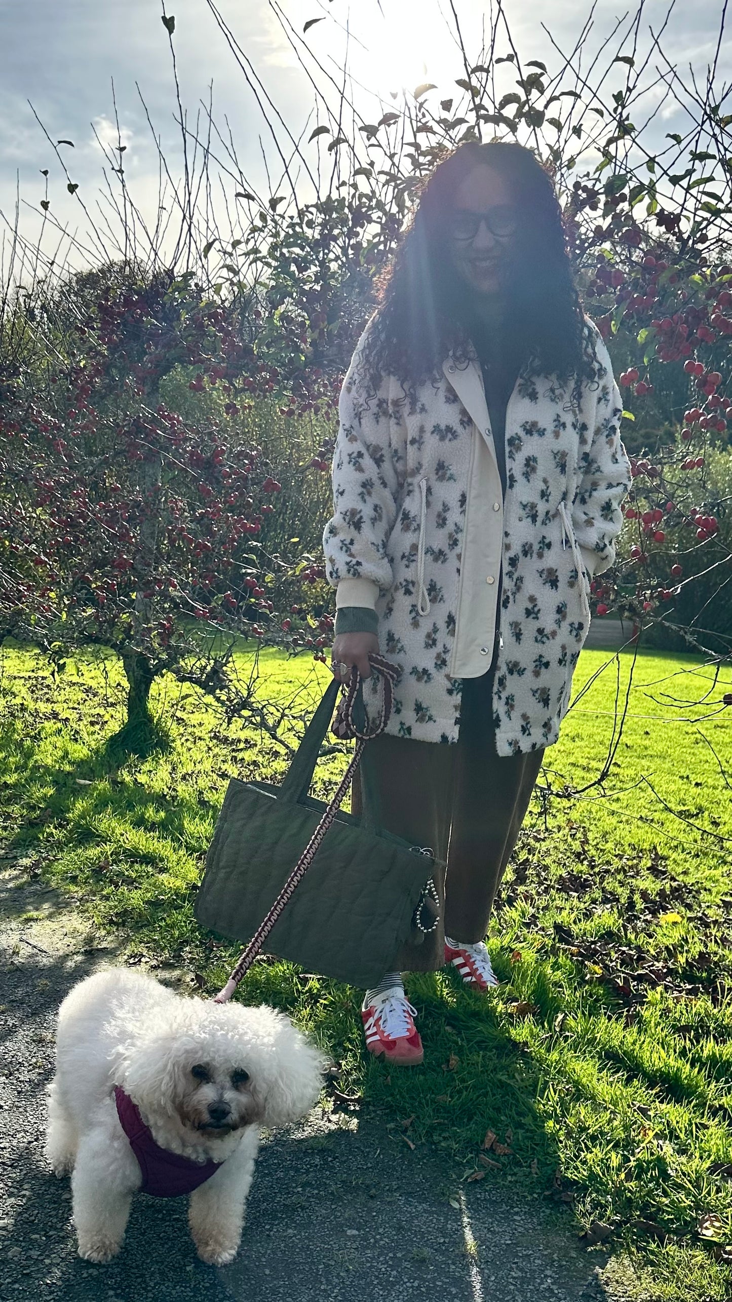 KENDAL TEDDY PARKA FLORAL & CREAM *New