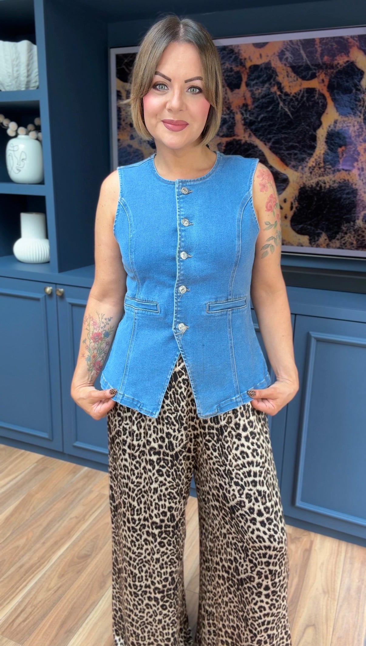 LAULIA SOFT DENIM WAISTCOAT *NEW