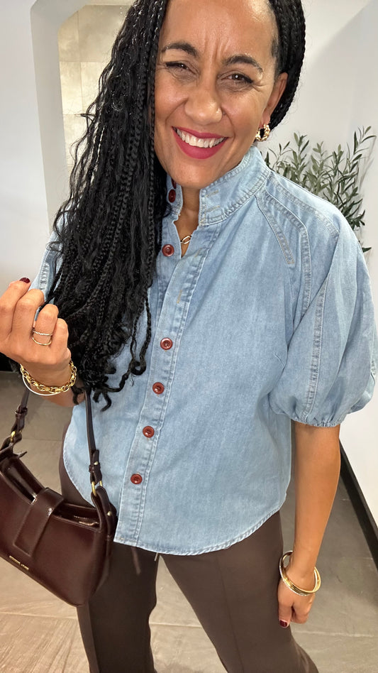 ELLEN DENIM BLOUSE *New & Trending