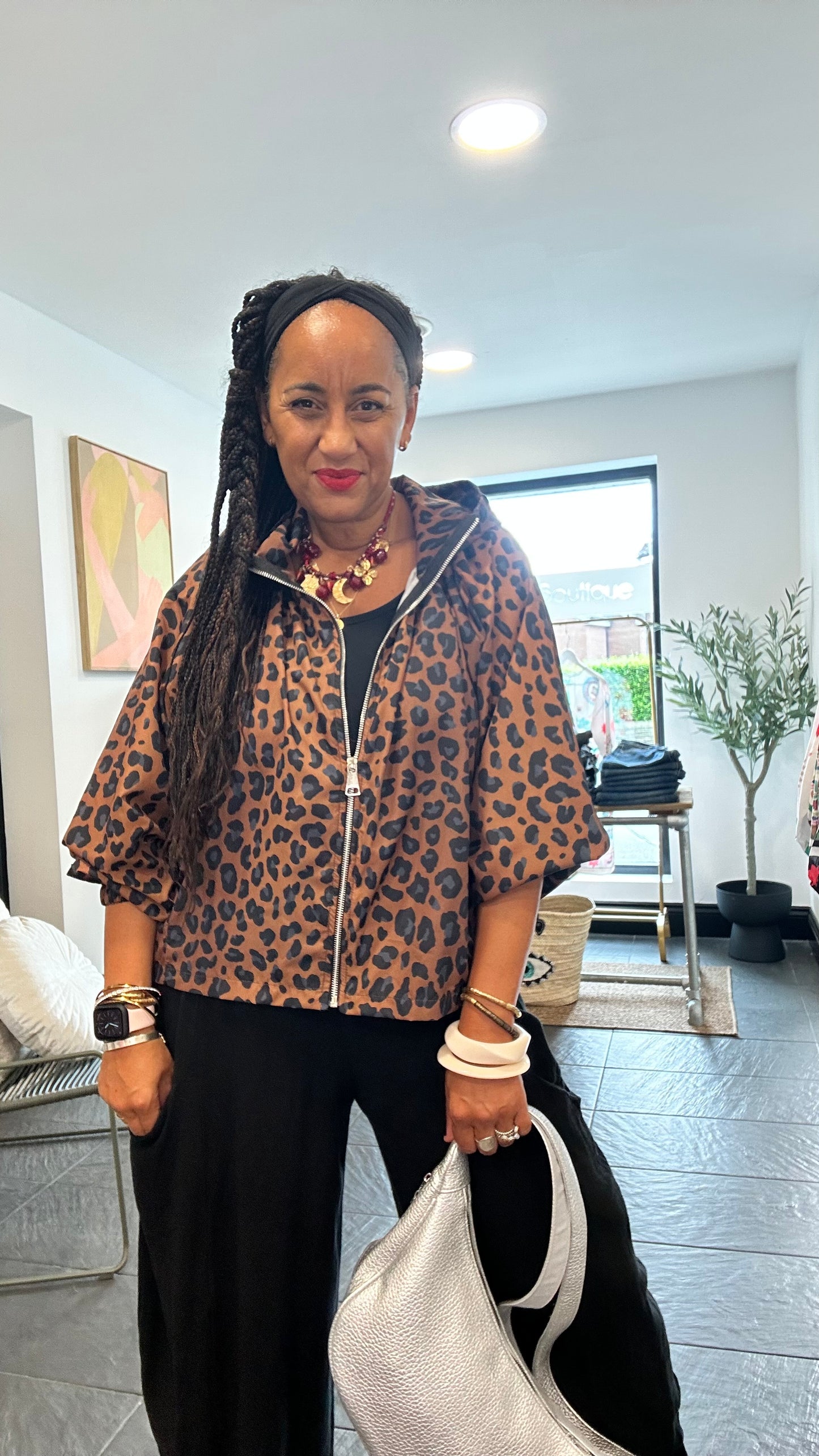 EZMAI LEOPARD RAINCOAT *New