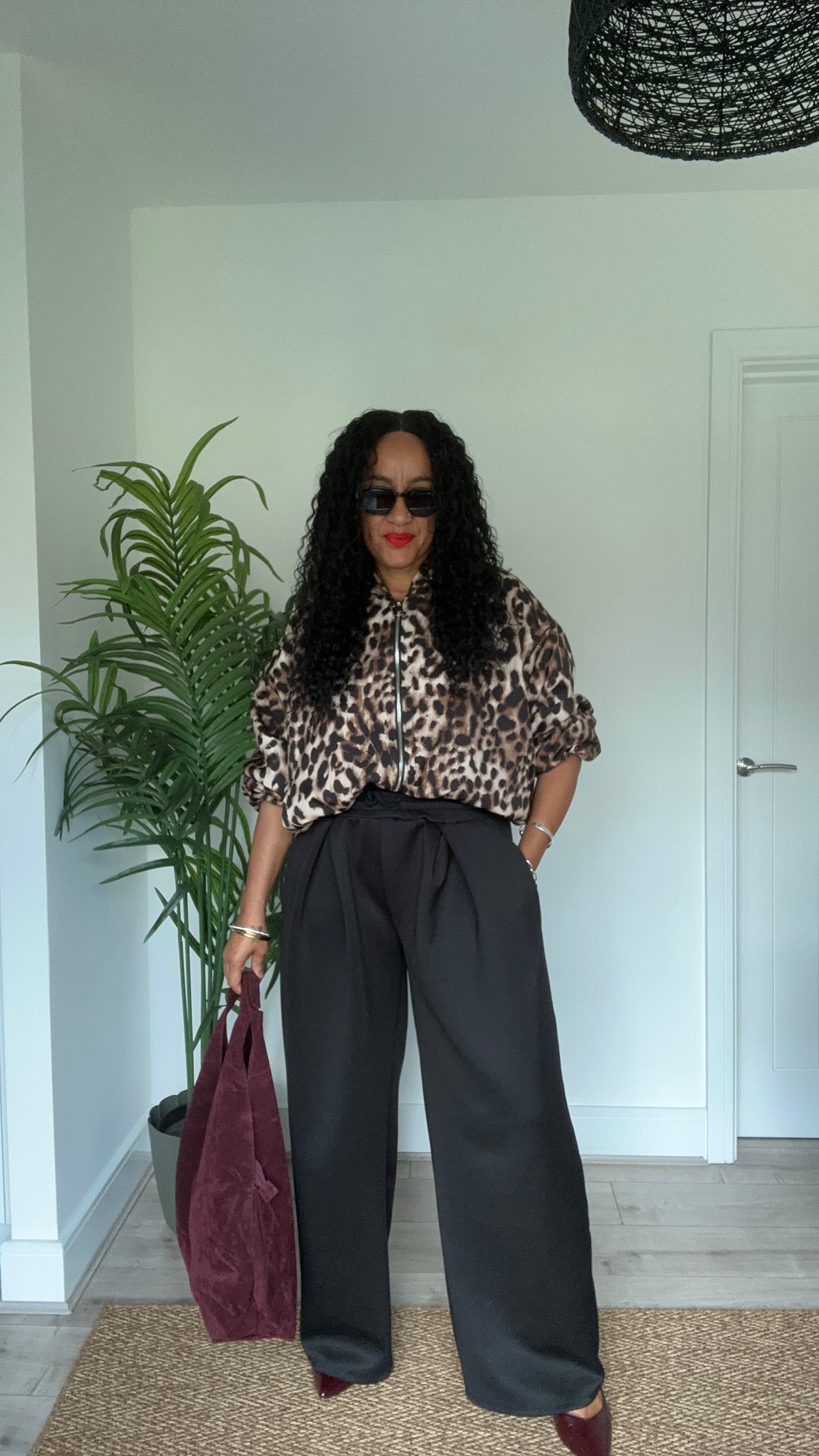 EVERYDAY WIDE LEG JOGGERS BLACK *New