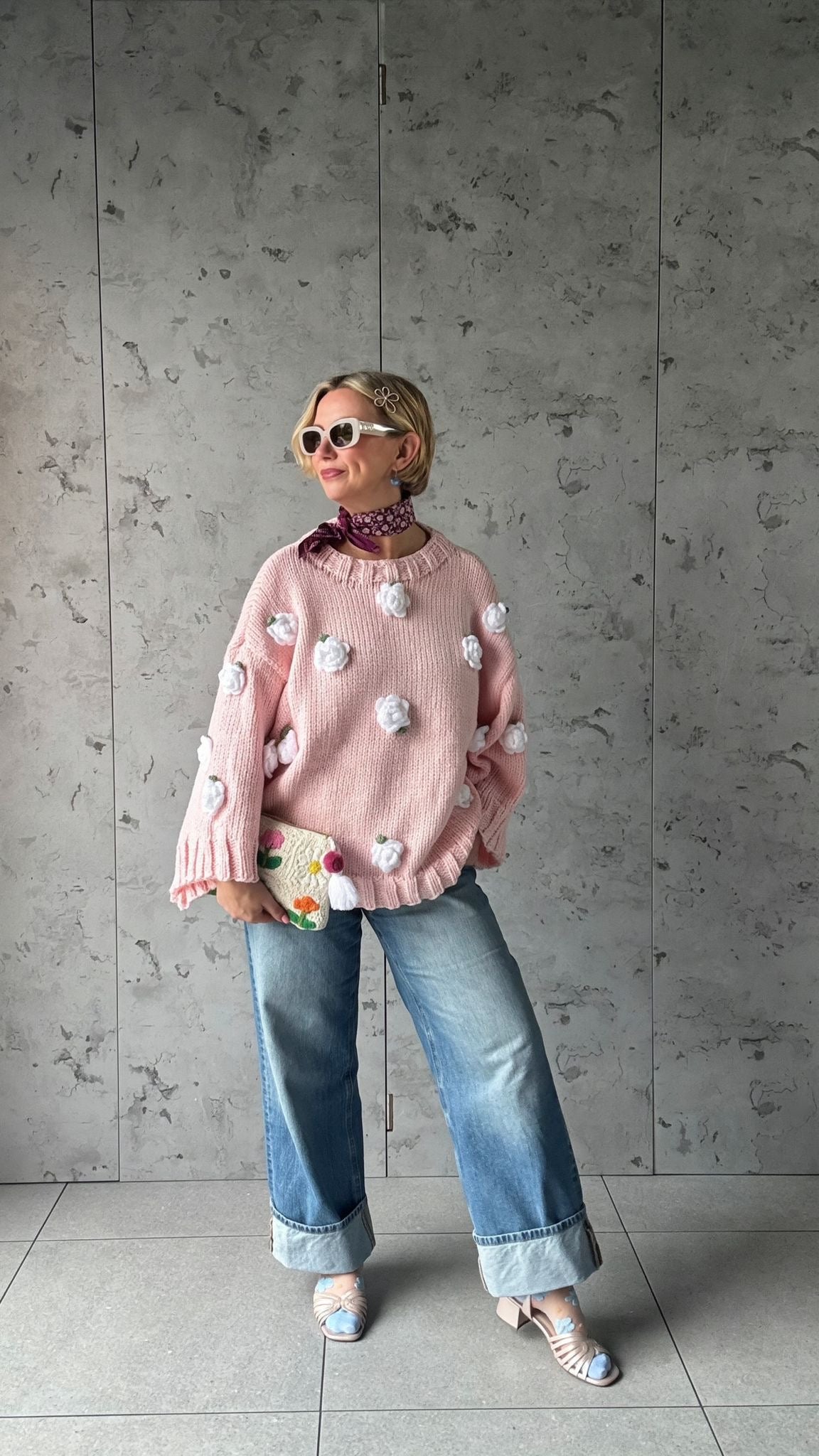 SORBET HANDMADE KNIT PINK *New