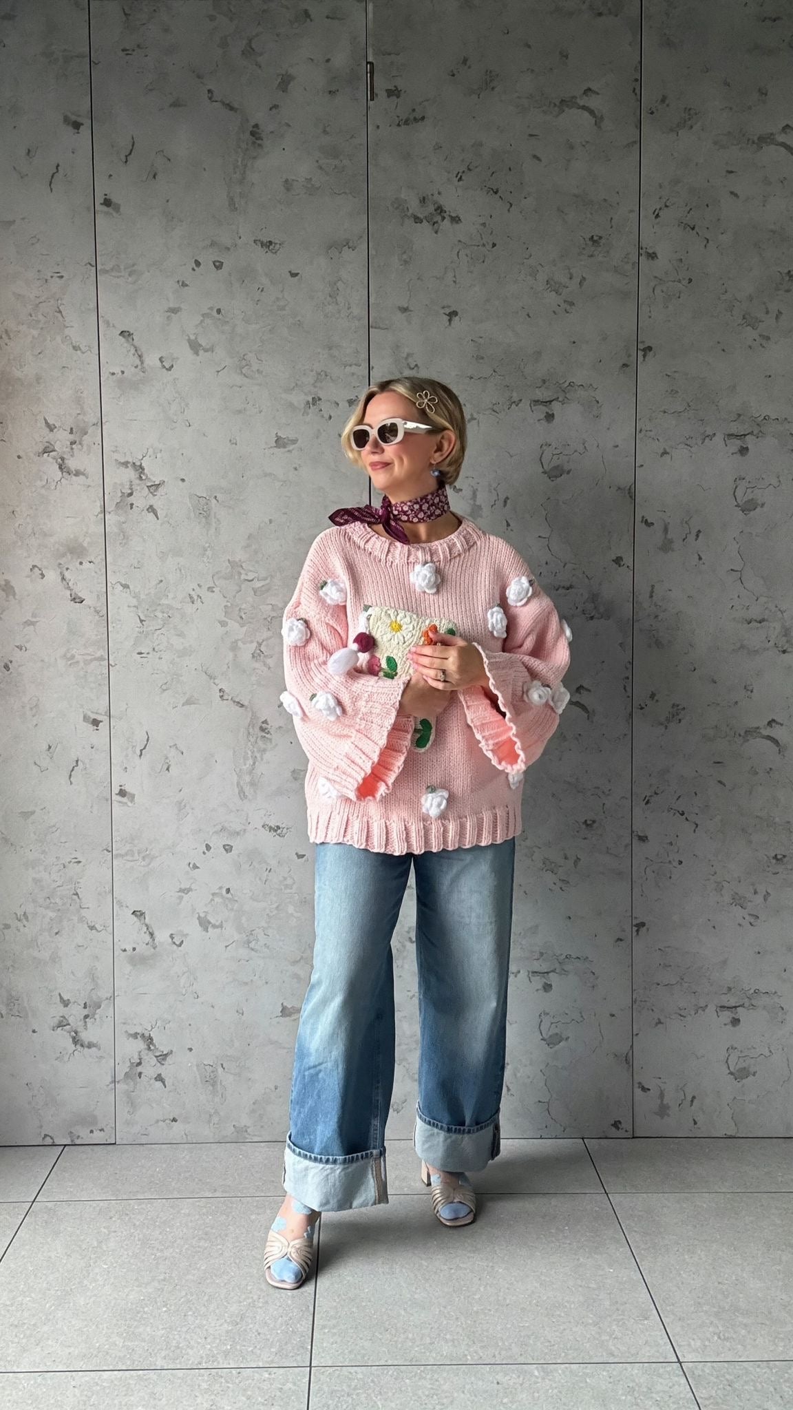 SORBET HANDMADE KNIT PINK *New