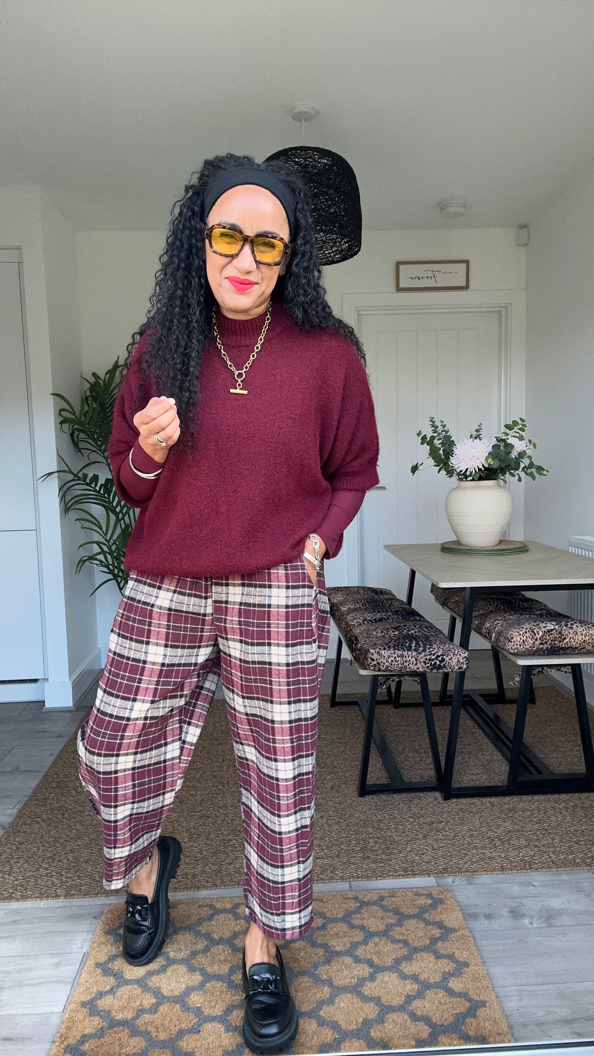 ZETO SOFT KNIT OVERSIZED JUMPER BURGUNDY *New