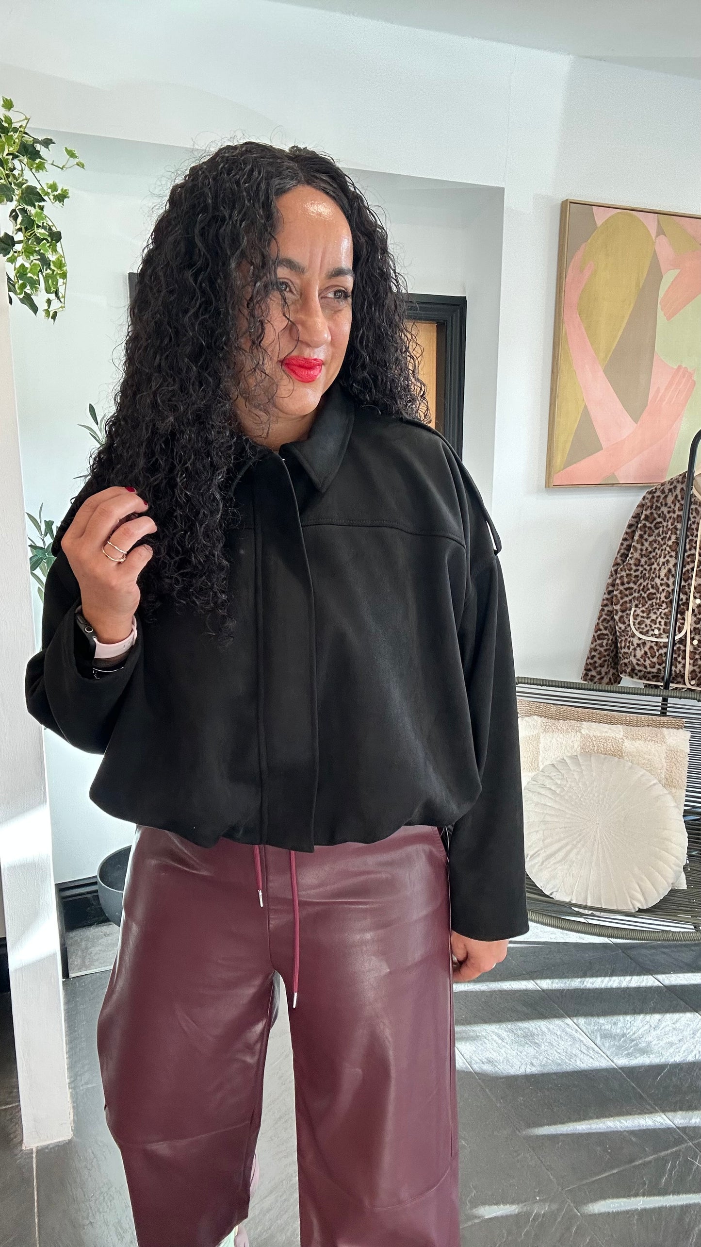 SALE DUPA BOMBER JACKET BLACK