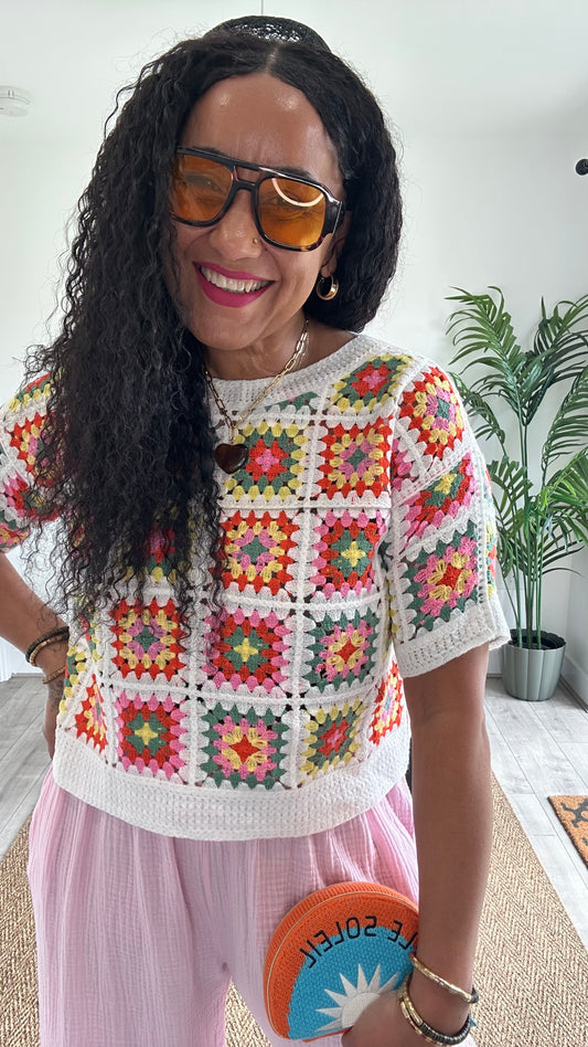 MARIAN CROCHET T-SHIRT *New