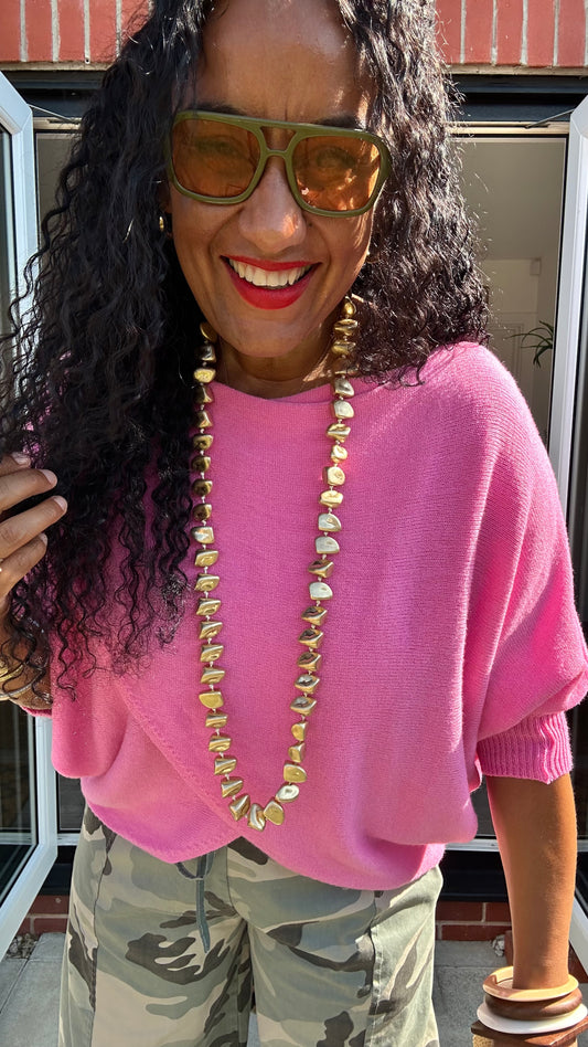 GOLD NUGGET NECKLACE *New