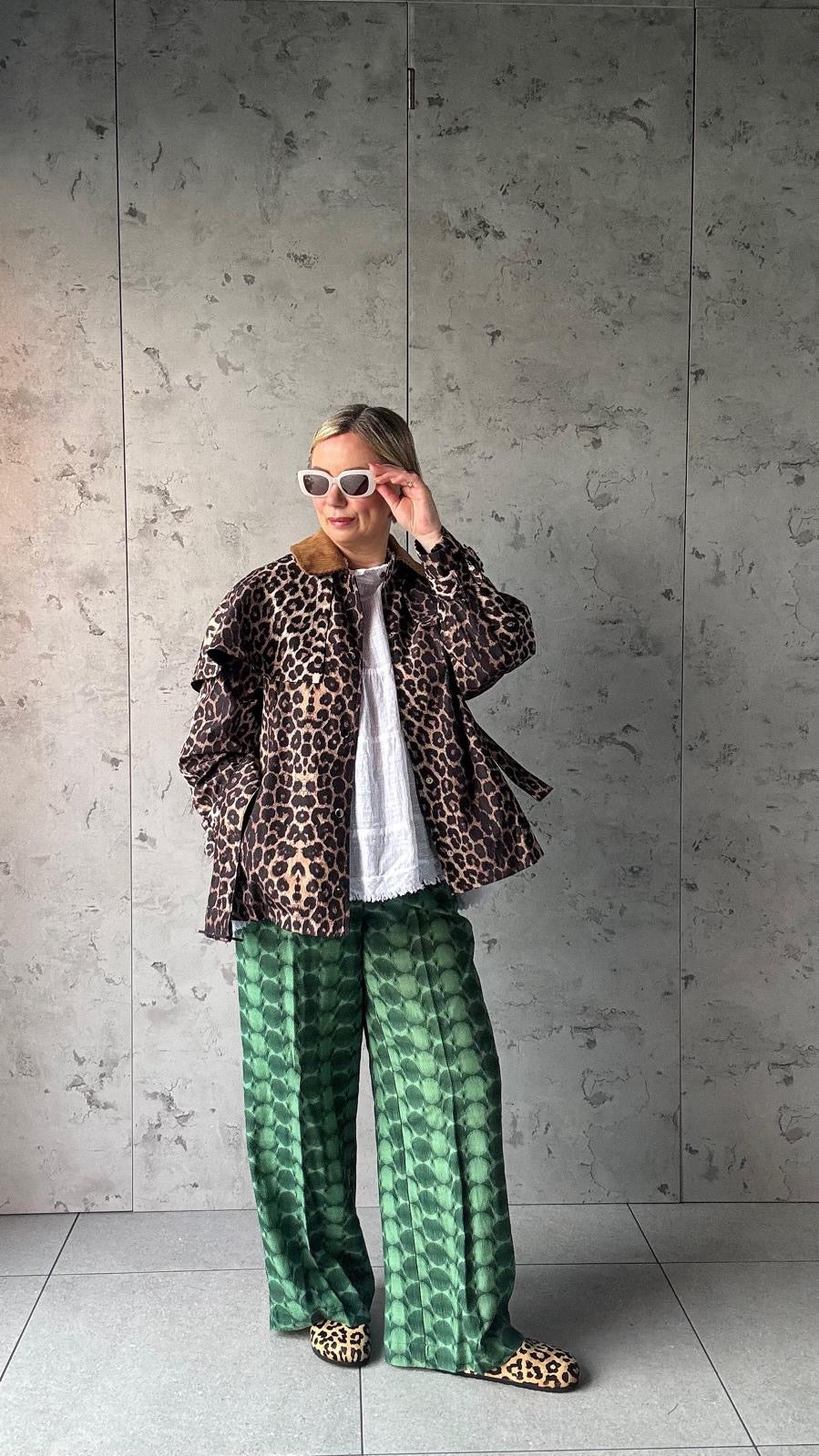 CLAUDETTE LEOPARD CAPE JACKET *New