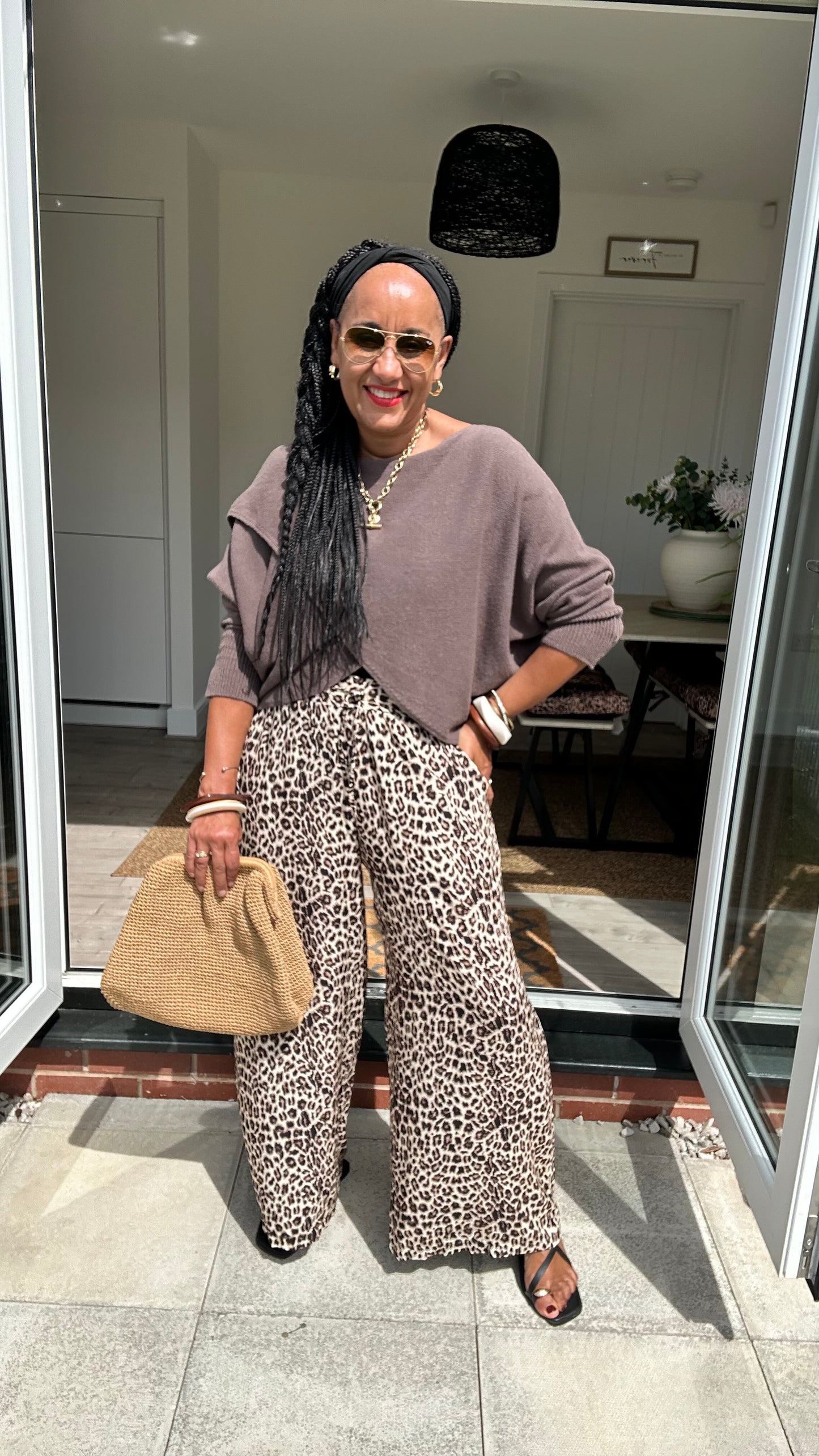 ALICE LEOPARD PRINT PALAZZO TROUSERS  *New & Trending
