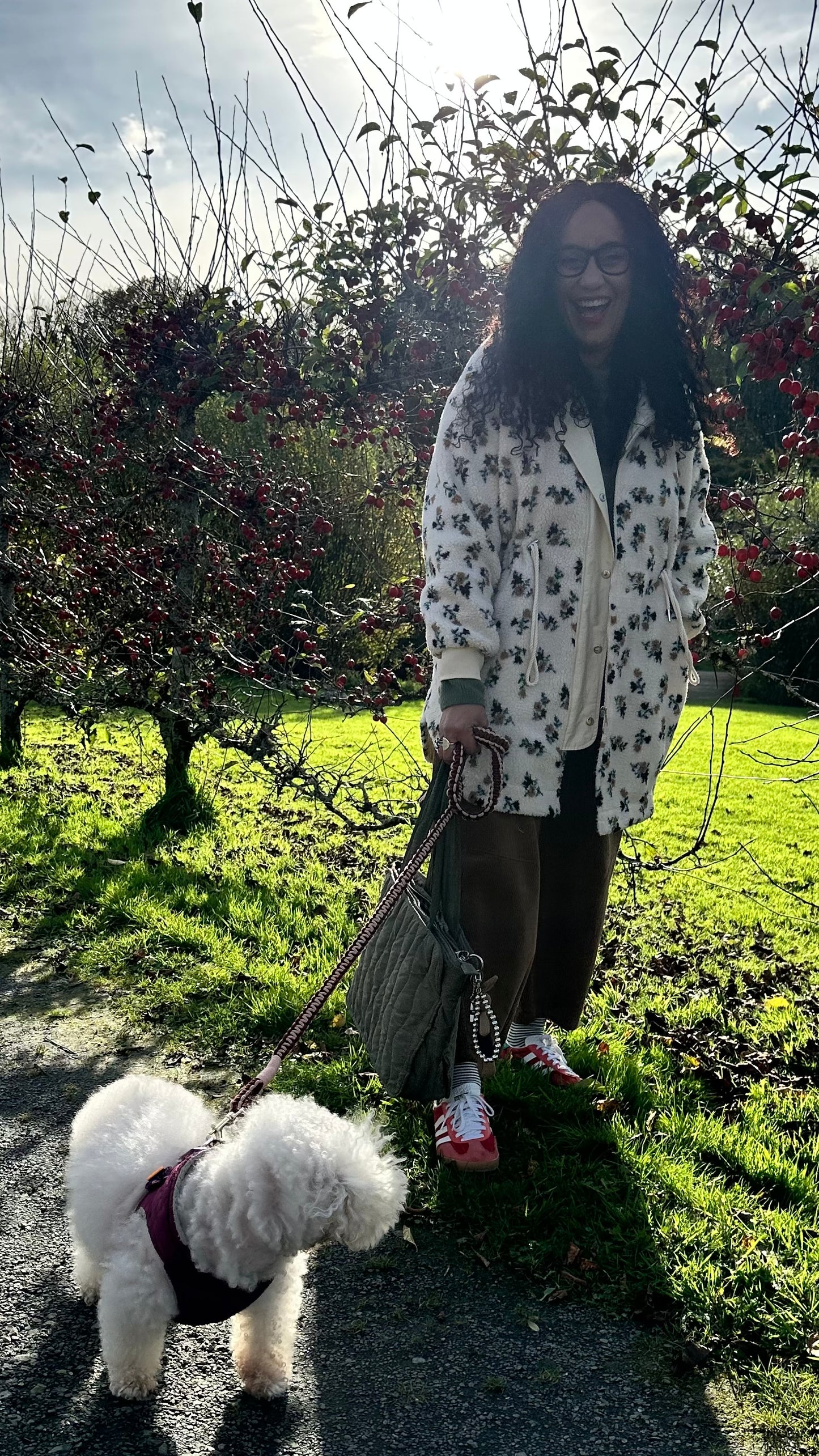 KENDAL TEDDY PARKA FLORAL & CREAM *New