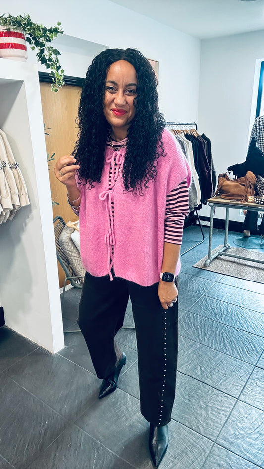 RUTHIE REE TIE CARDIGAN PINK *New