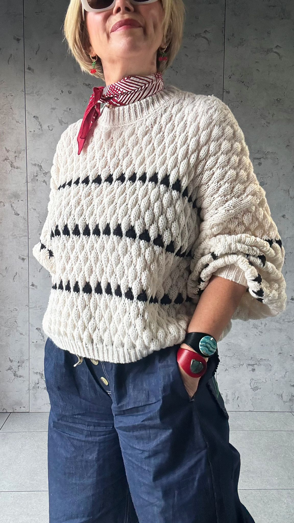 ELICIA HEART JUMPER CREAM *New & Trending